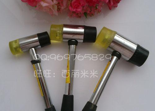 Manual DIY glue hammer leather leather leather leather leather leather leather leather punching rivet mounting hammer hammer hammer detachable champagne rubber hammer
