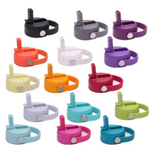 Rivet straw lid outdoor large mouth thermos cup plastic lid hydro space bottle portable straw lid