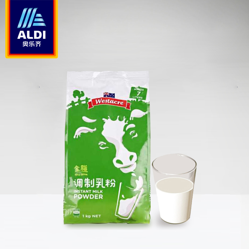 【澳洲進口】WESTACRE 全脂調制奶粉1000g*2袋 69元包郵(99-30元券)