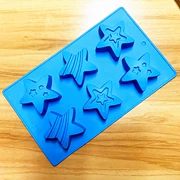 6 thậm chí năm cánh sao thạch cao hương liệu búp bê khuôn bánh nướng khuôn silicone khuôn - Tự làm khuôn nướng