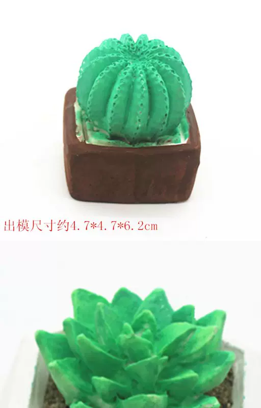 Xương rồng thịt loạt loạt hương liệu thạch cao khuôn nến khuôn xà phòng làm bằng tay khuôn silicone - Tự làm khuôn nướng
