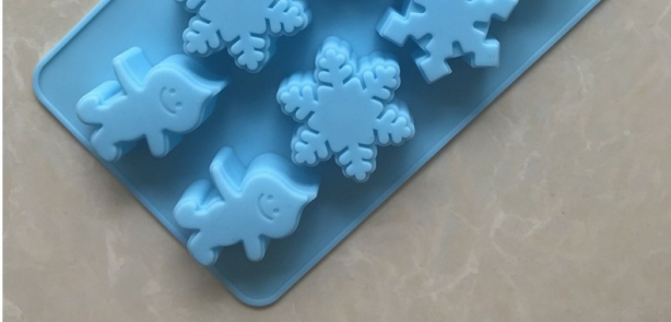 8 thậm chí bông tuyết mưa sô cô la silicone khuôn băng khối khuôn bánh trang trí khuôn xà phòng làm bằng tay - Tự làm khuôn nướng khuôn silicon hình thú