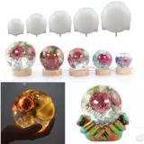 DIY Crystal Drop Эпоксидная смола интегрированная сферическая сферическая цветочная сфера