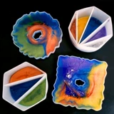 DIY Тик -тикает плесень чашка чашки кремния клеевой чашки геля для инструментов пигмент смешанный цвет цветовой чашка