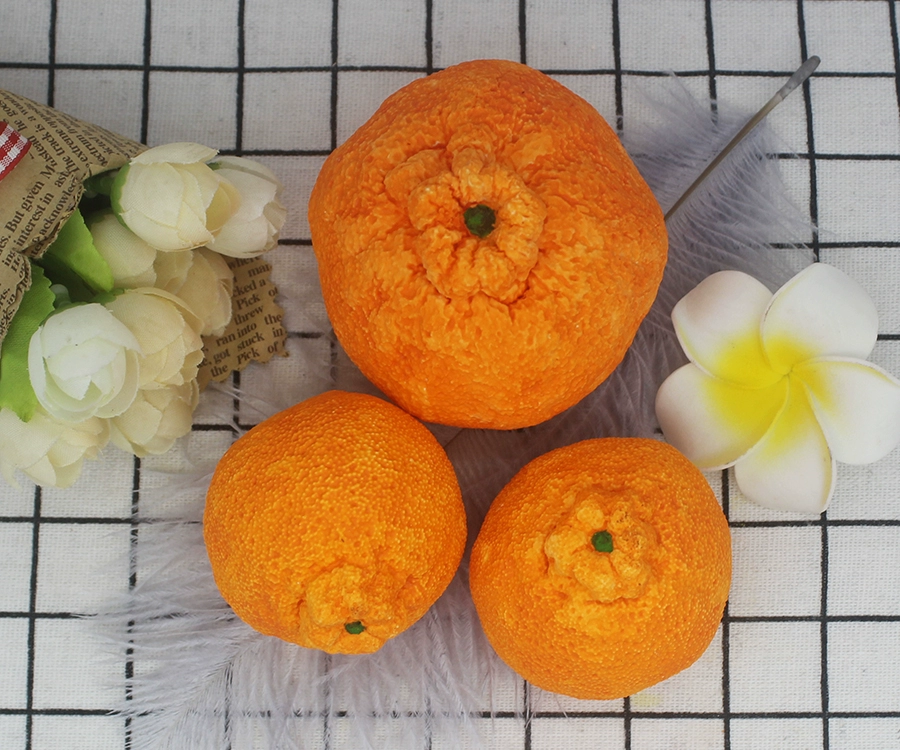 Khuôn sô cô la màu cam xấu xí tám nến lạ làm bằng tay ba chiều xấu xí khuôn màu cam hương liệu DIY nến khuôn bánh - Tự làm khuôn nướng