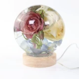 DIY Crystal Drop Эпоксидная смола интегрированная сферическая сферическая цветочная сфера