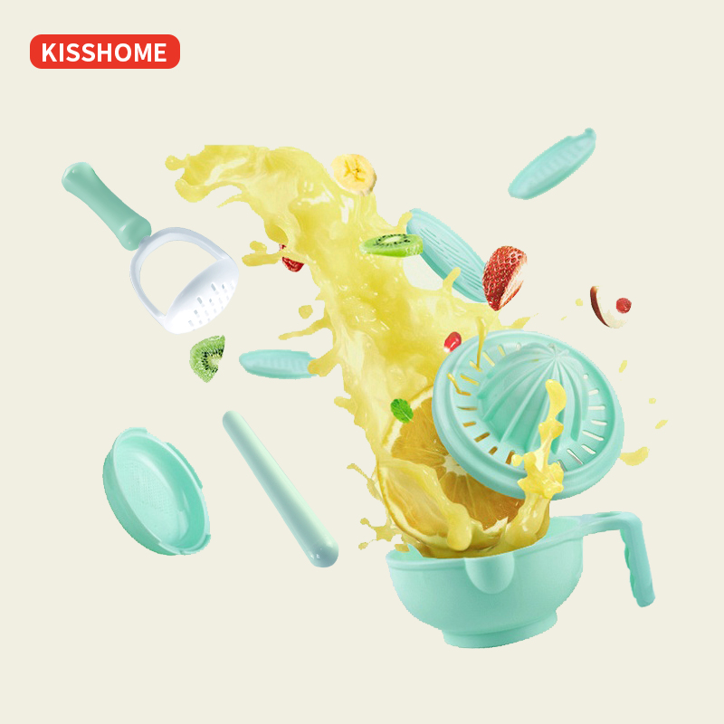 婴儿辅食研磨碗手动食物水果泥研磨器辅食料理