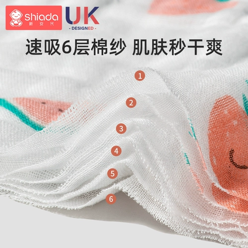 Детское марлевое хлопковое банное полотенце для новорожденных