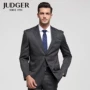 JUDGER Zhuang Ji Dress Up Suit Suit Suit Pinstriped Dress Suit Nam Wool Wool Silk suit nam