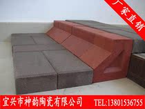 Yixing factory price ceramic clay brick road along the flower bed side stone sintered brick Yixing split brick floor tile cold and frost resistance