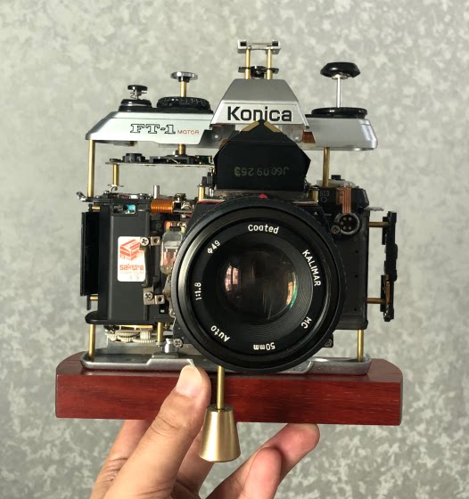 Old Artisan Handicrafts Solid Antique Canon Nicone Concornika Real Machine Disassembly Camera Villa Swing