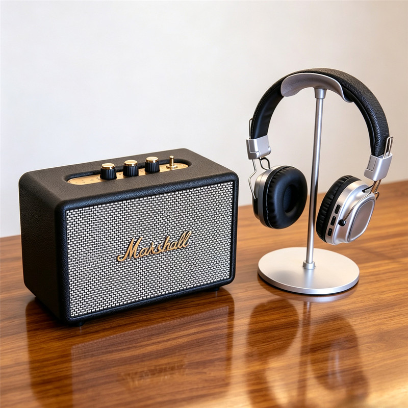 Simulated Speaker Audio Model Decoration Prop for Soft Furnishings, Study Room, Model Room, Home Decoration. Not a Real Device and Cannot Play Sound
