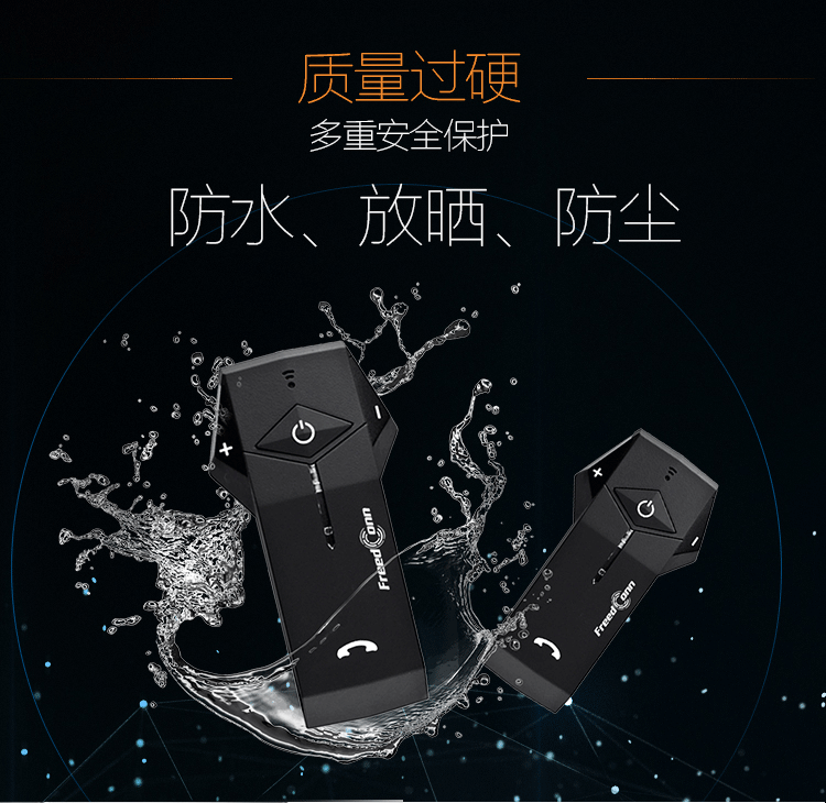 Mũ bảo hiểm xe máy Freedconn Tai nghe Bluetooth tích hợp bộ đàm không dây phía trước và ghế sau với thiết bị cưỡi xe - Xe máy Rider thiết bị găng tay đi xe máy cho nữ