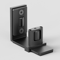 Barn door accessories bathroom bathroom sliding door metal material swing stop slider anti-collision positioner nylon wheel