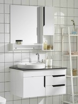 Household one-piece n bathroom cabinet combination sink toilet intelligent 90cm mirror cabinet oval balcony basin cheap 70