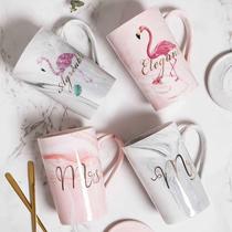 Ceramic cup pupil Han Ed Cup with Couple Couple Coffee Cup Coffee Cup