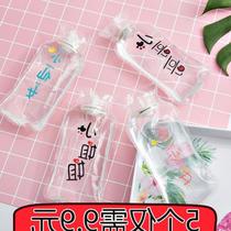 Cute transparent irrigation hot water bag water injection Mini small portable portable male and female students Hot compress hand warm belly