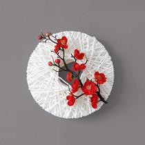 Wall pendant decorations new Chinese plant wall wall decoration round living room dining room wall decoration wall decoration