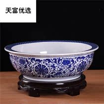 Hair basin Jingdezhen ceramic and basin hair basin old-fashioned boiled fish Basin home large thickening deepening