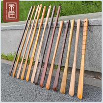 2021 solid wood shoes plucked wood raiser lengthened shoes to draw sloth shoes for convenience wearing shoes 75cm shoe pickpocketing