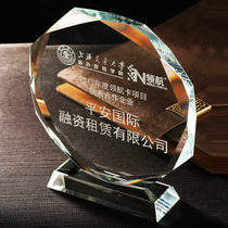 New Crystal Trophy Creative Medals Glass Souvenirs Glass Crafts Souvenirs Customized