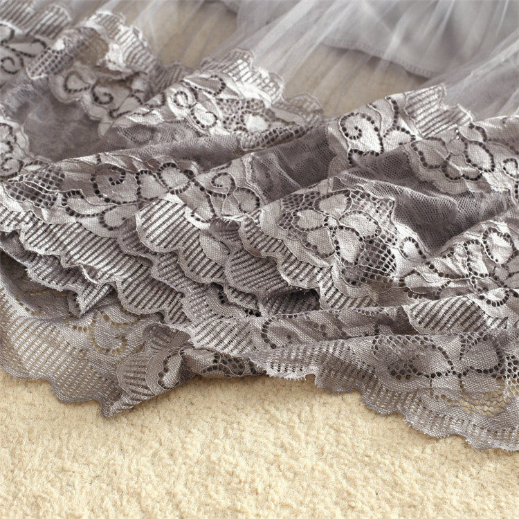 Spring new lace and tulle skirt for women, mid-length, high-waisted, slimming tulle skirt, A-line long skirt, puffy pleated skirt pic 16