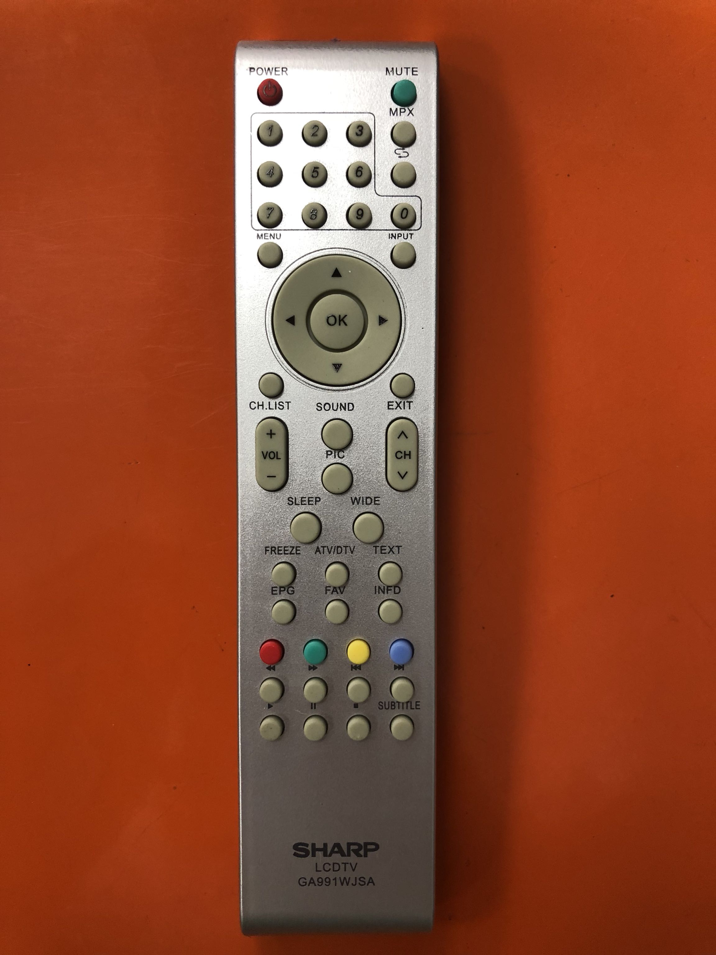 Brand new original version SHARP Sharp LCD TV remote GA991WJSA