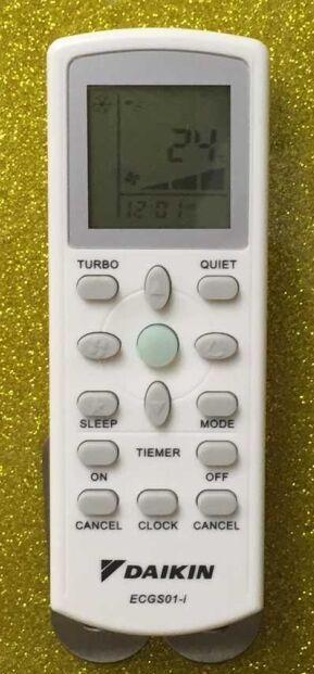 (English) The big gold DAIKIN air conditioning remote control DGS01 ECGS01 ECGS01 ECGS01-i YORK