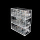 Armor dustproof storage box transparent sequin display box nail art store stationery tape fashionable simple shelf display box
