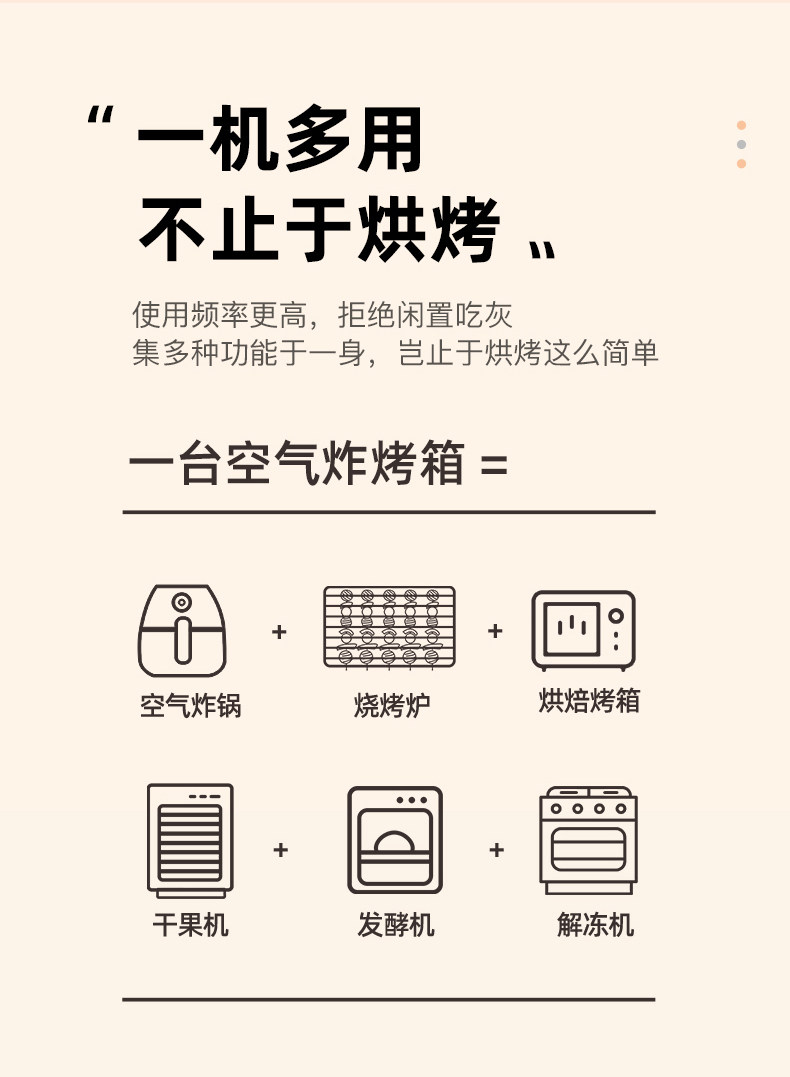 卡士家用迷你小型15升空氣炸鍋烤箱