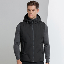 2021 new explosive vest outside the spring and autumn casual mens down vest hooded warm down vest tide