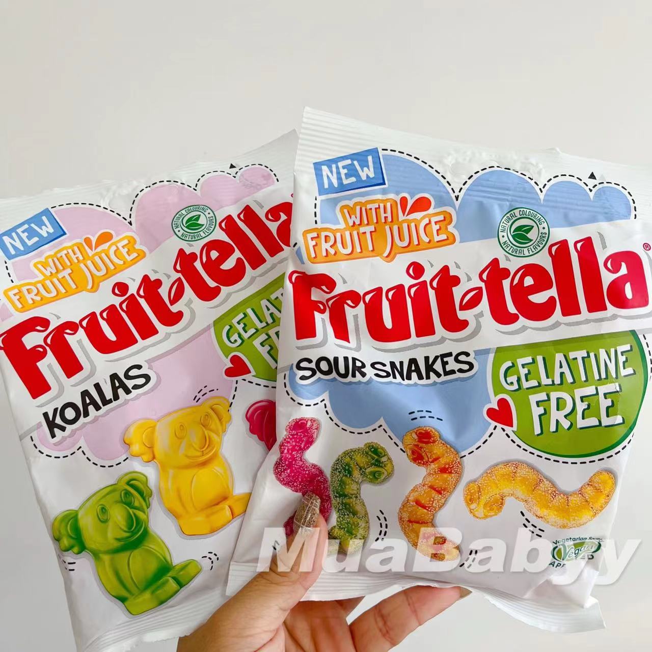 Spot British Fruit tella sour leavened cartoon shape fruit fudge juice candy coaxing baby artifact 120g