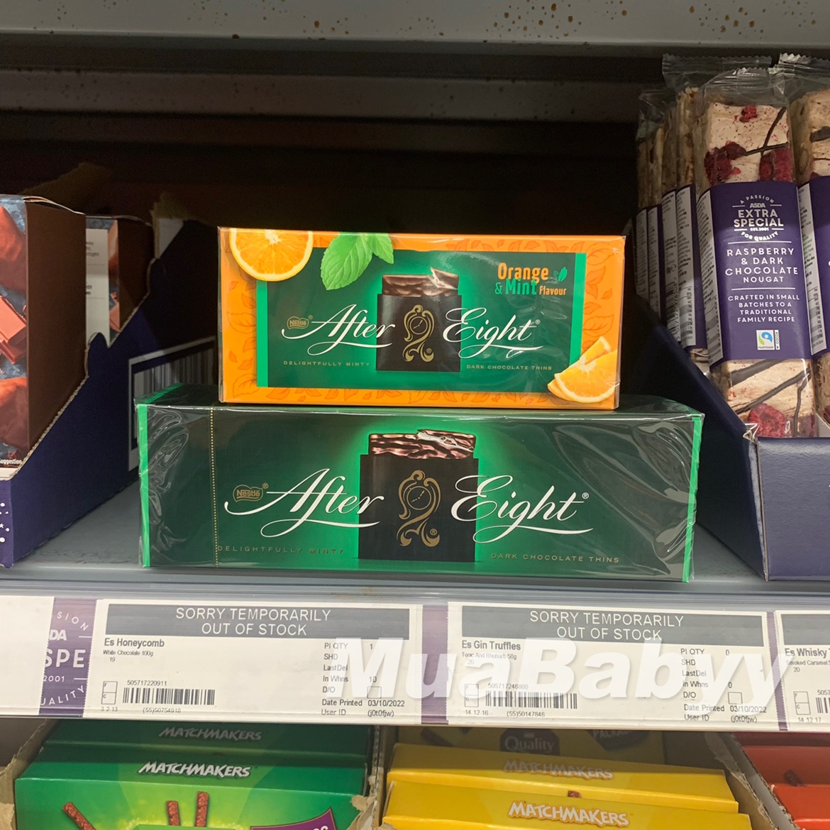 Buy 2 British Nestle Nestle after eight mint sandwich chocolate 300g