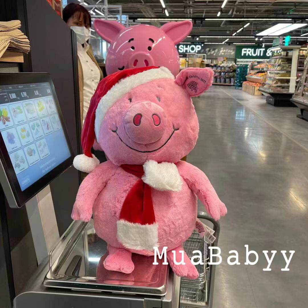 Spot seconds UK Martha Qualifies limited edition Birthday Pig Paparazzi Christmas Wool Suede Toy Small Red Book Gift