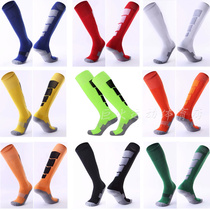  Color matching towel bottom thick bottom mens and womens football socks stockings fluorescent green black and white orange blue green yellow white red rose red tide