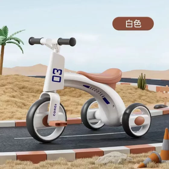 儿童三轮车宝宝婴儿手推车幼儿脚踏车带音乐滑行车小孩童车脚蹬车