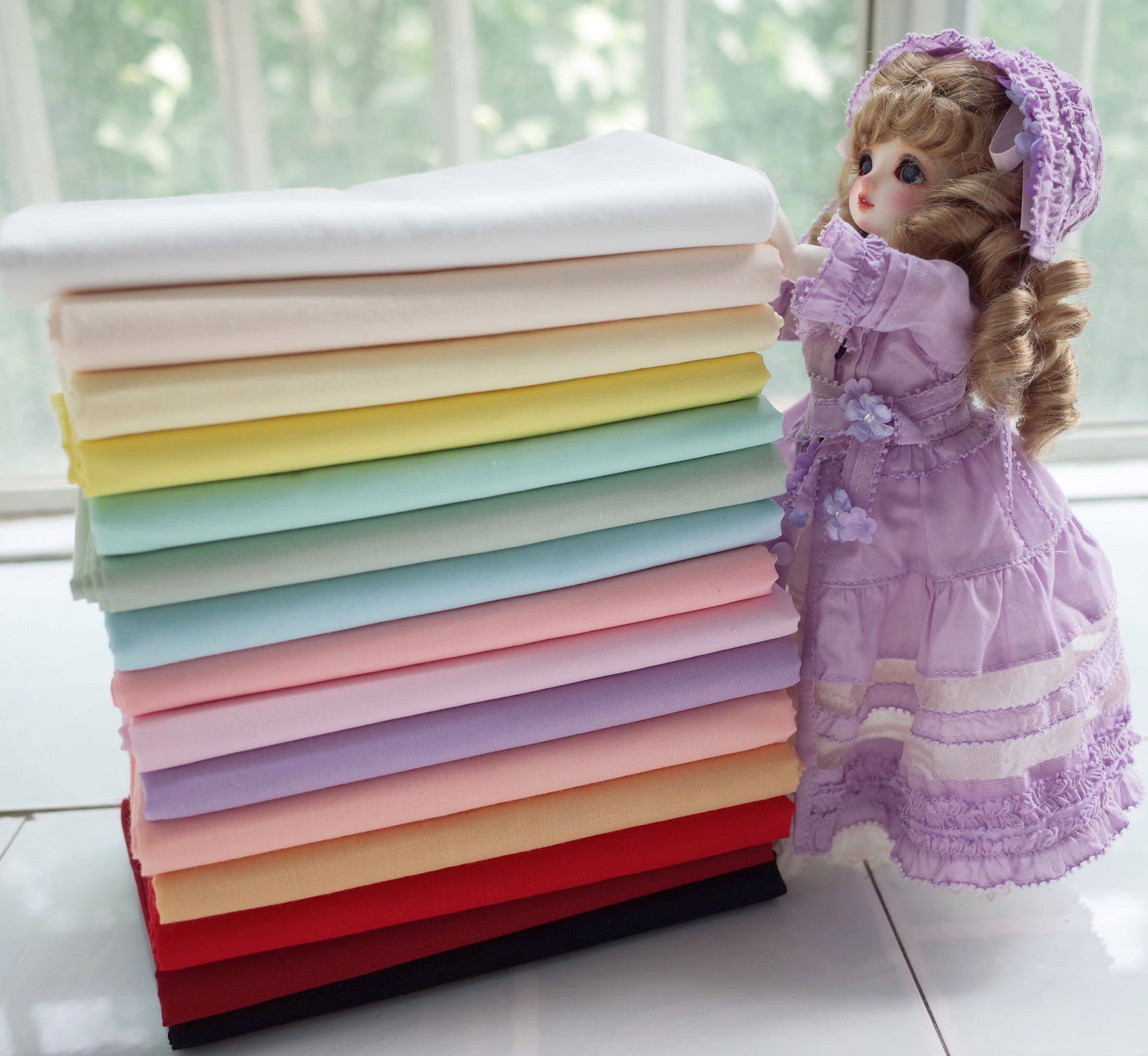 Bjd doll clothing fabric 60 counts of combed high-count cotton, 16 yuan per meter, with color difference