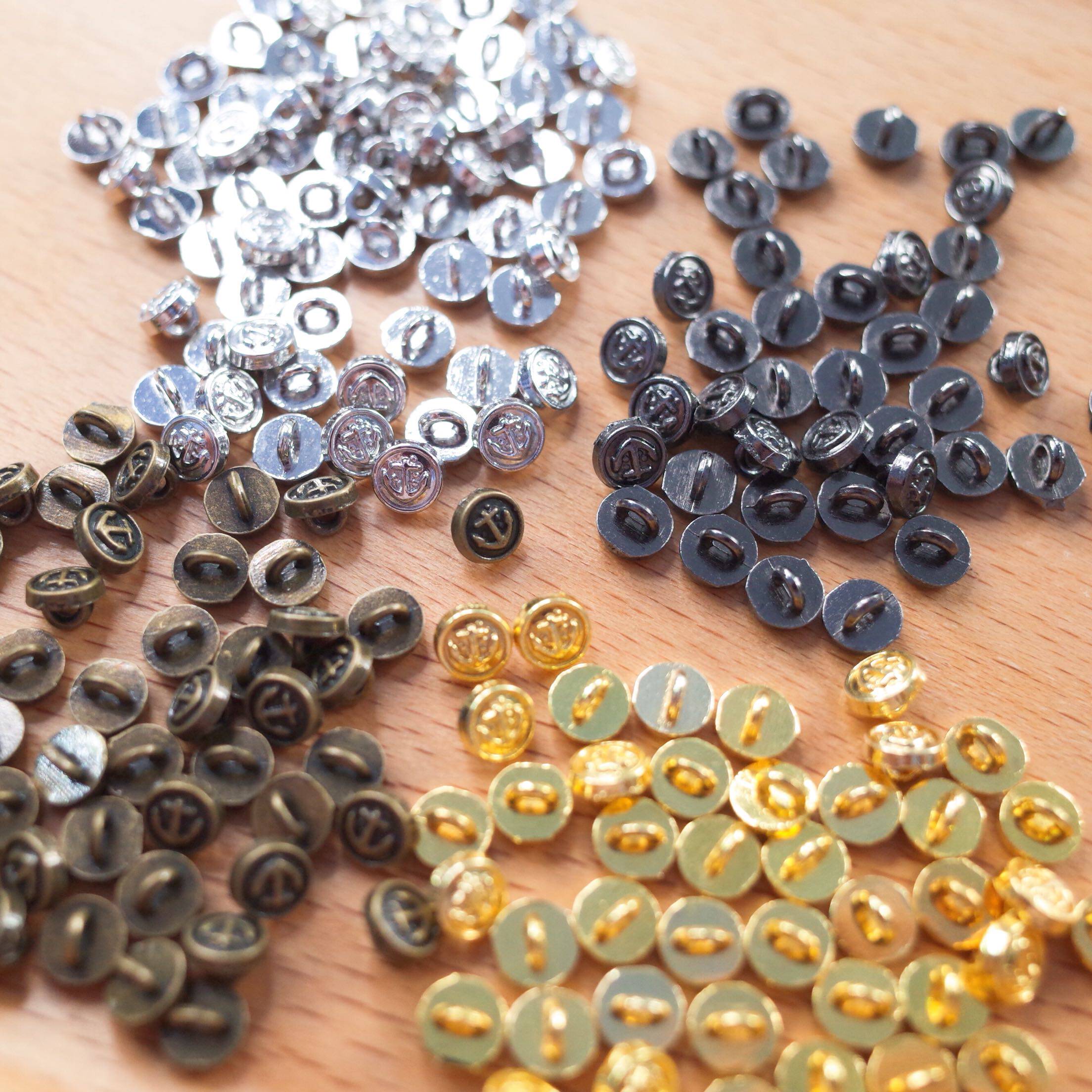 Bjd mini anchor navy style 5mm doll with metal button button