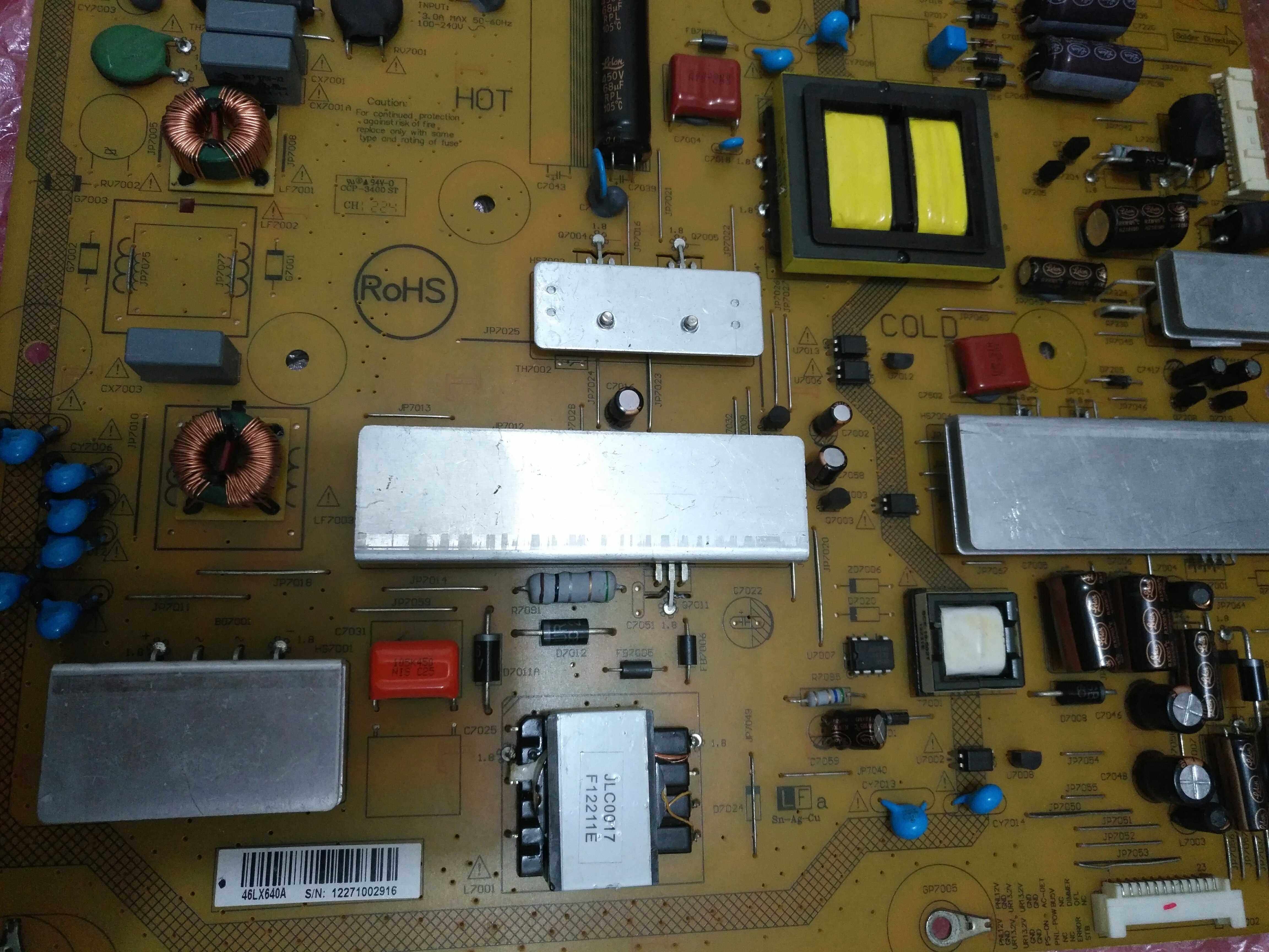 The original Sharp LCD-46LX640A 46LX750 power board JSL2126-003 RUNTKA994WJQZ