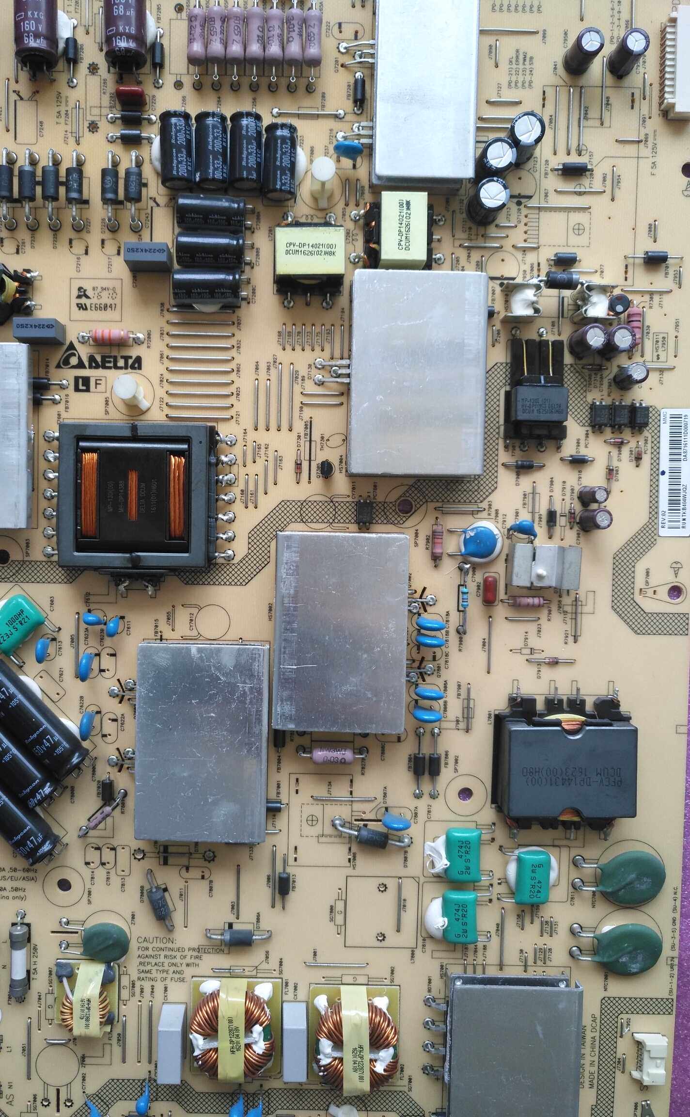 Repair Sharp LB-70X800 Power Board RUNTKB404WJQZ Power Board