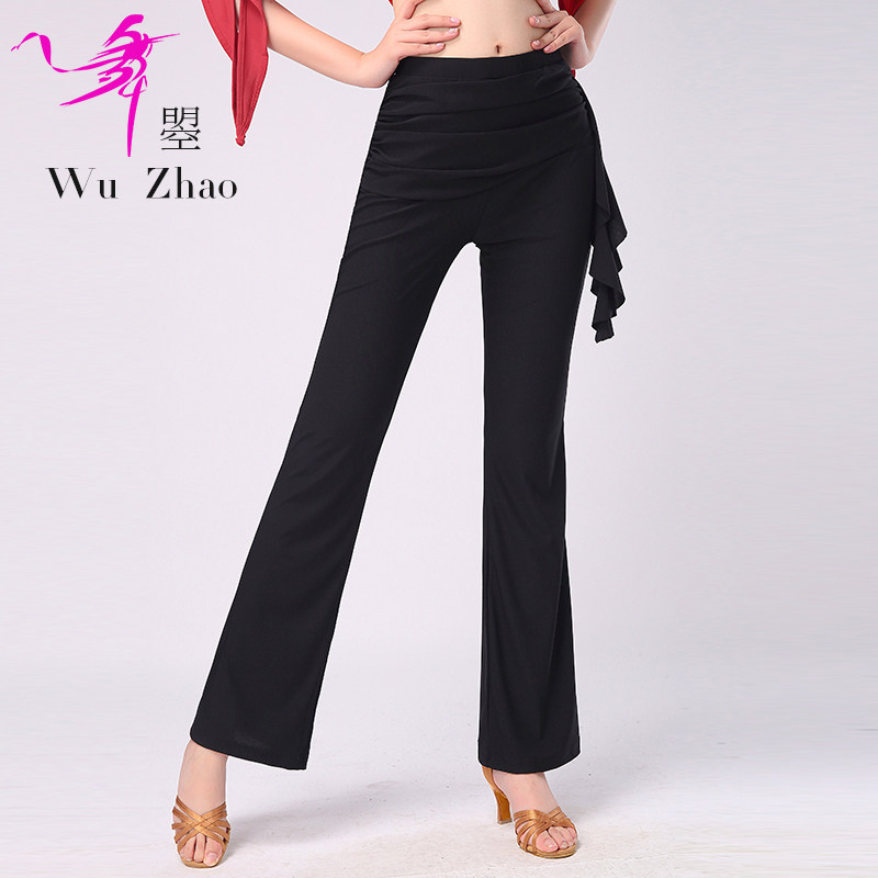 Latin dance pants women's trousers adult modern dance national standard dance dance pants new three-step sailor dance practice dance pants