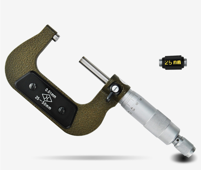 New upper outer diameter micrometer Mechanical micrometer 0-25 0-25 25 50 50-75-75-100mm Precision 0 0