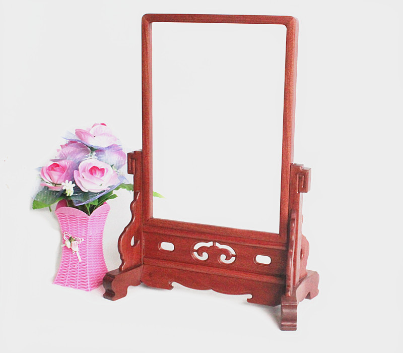 Mahogany Picture Frame, Rosewood Screen, Folding Screen, Marble and Colored Stone Wooden Framed Calligraphy and Painting Stand Mahogany Picture Frame, Rosewood Screen, Folding Screen, Marble and Colored Stone Wooden Framed Calligraphy and Painting Stand
