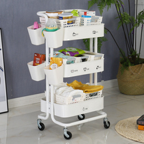 Hand stroller rack kitchen baby baby supplies kindergarten childrens toys mobile wheel storage bedroom