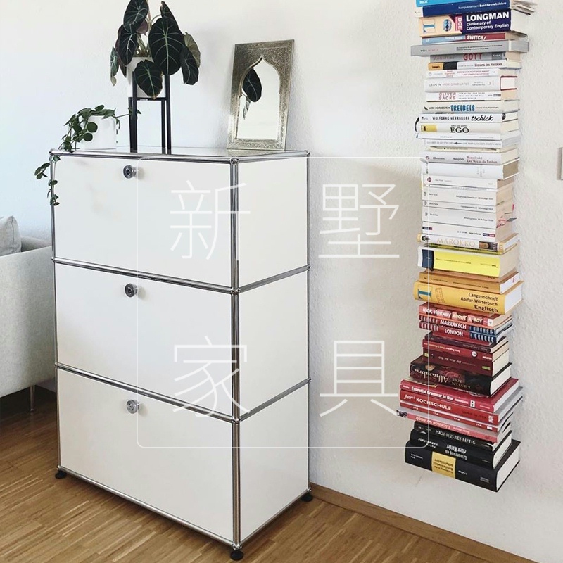 Net red Nordic light luxury wind module cabinet dining room storage dining cabinet medieval TV cabinet small apartment bedside table