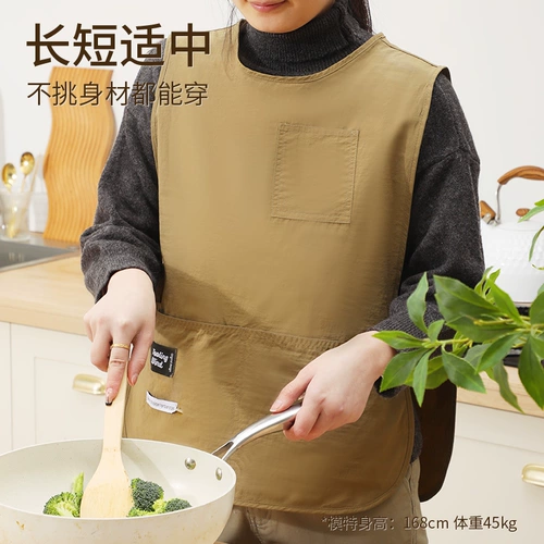 Жилет фартук для кухни и дома, новинка 2025 года, водонепроницаемая рабочая одежда, молодой стиль, маслостойкая регулируемая женская одежда