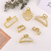 Hair Clips Metal Grip Shark Hair Clip Large Number Bath Hair Grab Trumpet Korea Rear Brain Spoon Head Accessories Woman