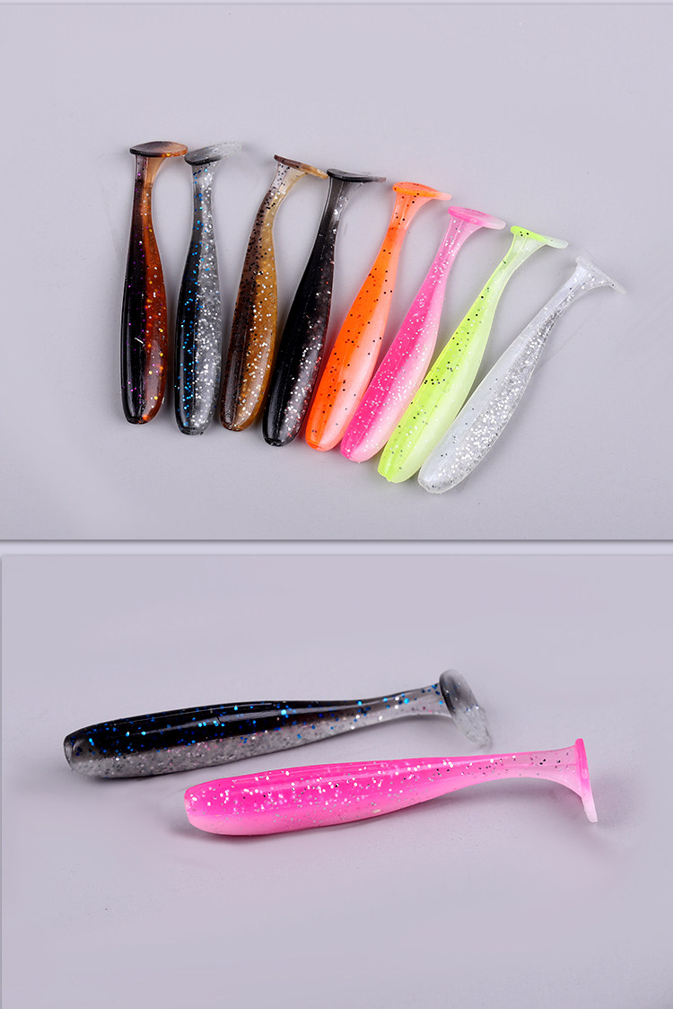 Дорожные суб- приманки 出口日本 t尾软饵路亚铅头钩饵软虫德州倒钓假饵黑坑鲈鱼翘嘴鳜鱼 14377898540