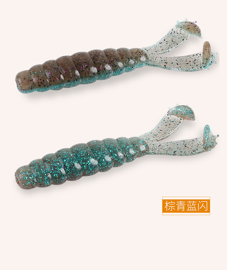 Дорожные суб- приманки 出口精品 浮水羊角t尾波动路亚软饵软虫铅头钩曲柄钩倒钓内德钓组 Luresalon