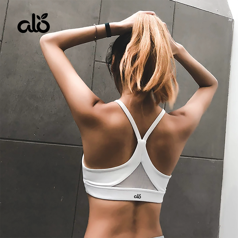 Aloneadv Lu Yoga Bra for Women, Shockproof, Push-Up Sports Bra, Sexy Backless Fitness Wear, Training Vest